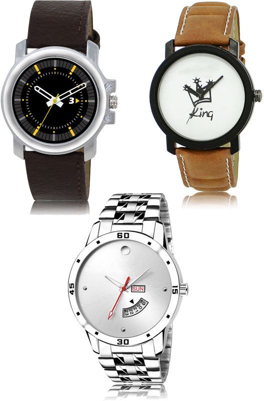 New latest Designer Combo of 3 Analog Watch - For Men 44-18-103
