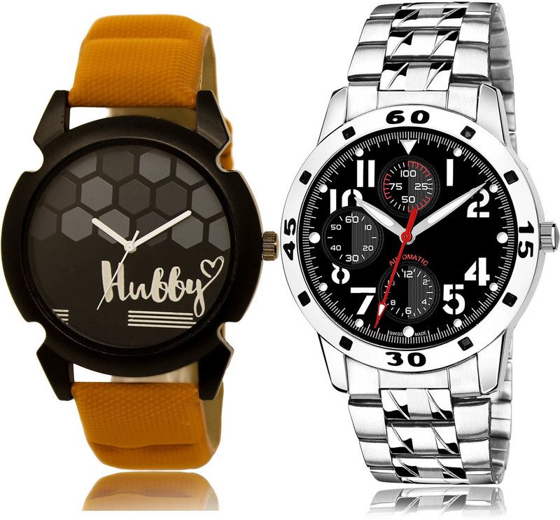 Analog Watch - For Men Modish Love 2 Watch Combo For Boys And Men - BL46.32-(51-S-19)