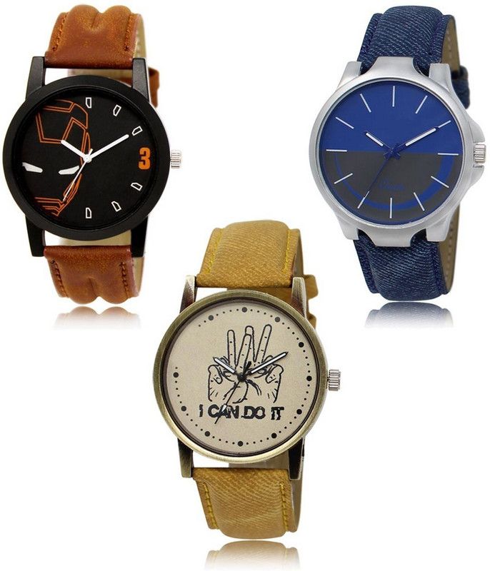 New latest Designer Combo of 3 Analog Watch - For Men LR-04-24-30