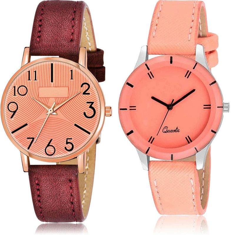 Analog Watch - For Girls New Heart 2 Watch Combo For Women And Girls - GW53-G270