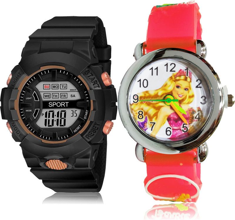 Analog-Digital Watch - For Women Best Collection 2 Watch Combo For Women And Girls - DG33-GC76