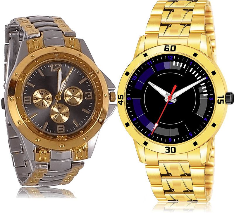 Analog Watch - For Men Latest Collection 2 Watch Combo For Boys And Men - B76-(44-S-21)