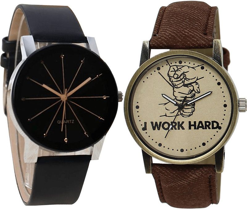 combo watch Analog Watch - For Girls Latest Party Wedding I Work Hard - B51-BL46.29