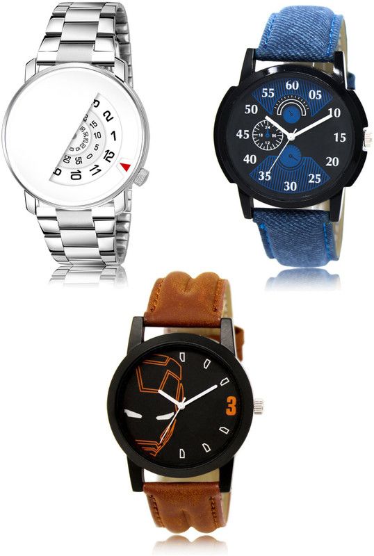 New latest Designer Combo of 3 Analog Watch - For Men 106-02-04