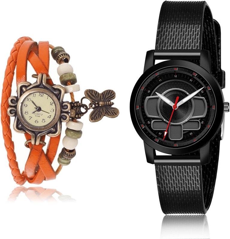 Analog Watch - For Girls Brand New Heart 2 Watch Combo For Women And Girls - G62-(8-L-10)