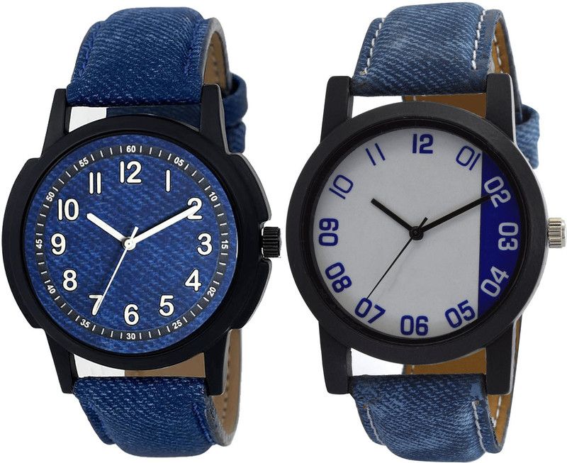 combo watch Analog Watch - For Girls Treading Model Analogue Blue Color Boys And Men Watch - B8-B40 (Combo Of 2 )