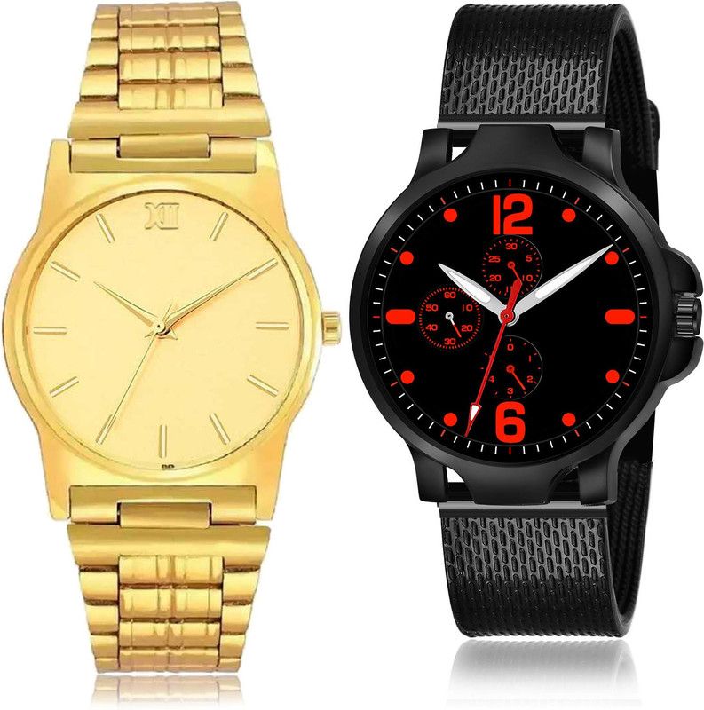 Analog Watch - For Men Classical Party Wedding 2 Watch Combo For Boys And Men - BCPL32-(69-S-10)