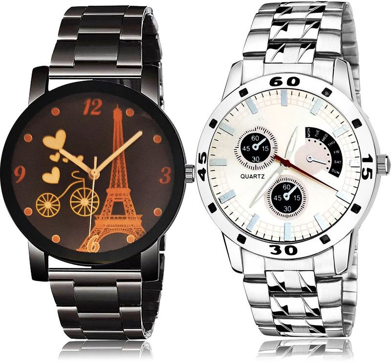 Analog Watch - For Men Latest Diwali 2 Watch Combo For Boys And Men - BCPL10-B85