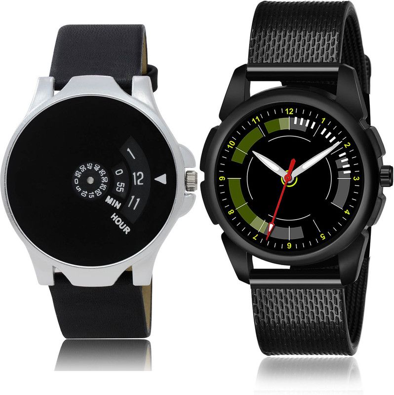 Analog Watch - For Men Classical Chronograph 2 Watch Combo For Boys And Men - BO52-(43-S-10)