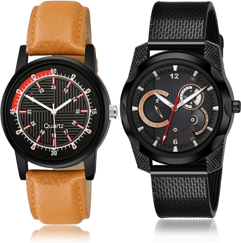 Analog Watch - For Men Brand New Unique 2 Watch Combo For Boys And Men - BRA30-(19-S-10)