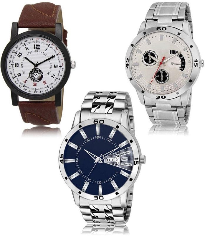 New latest Designer Combo of 3 Analog Watch - For Men LR-11-101-102