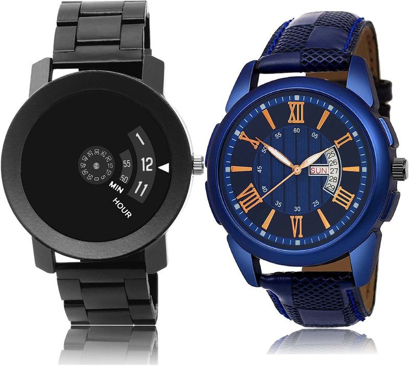 combo watch Analog Watch - For Men & Women Modern Fashionable Speedometer And Day And Date Combo Watch For Boys And Men - BO48-BRM1
