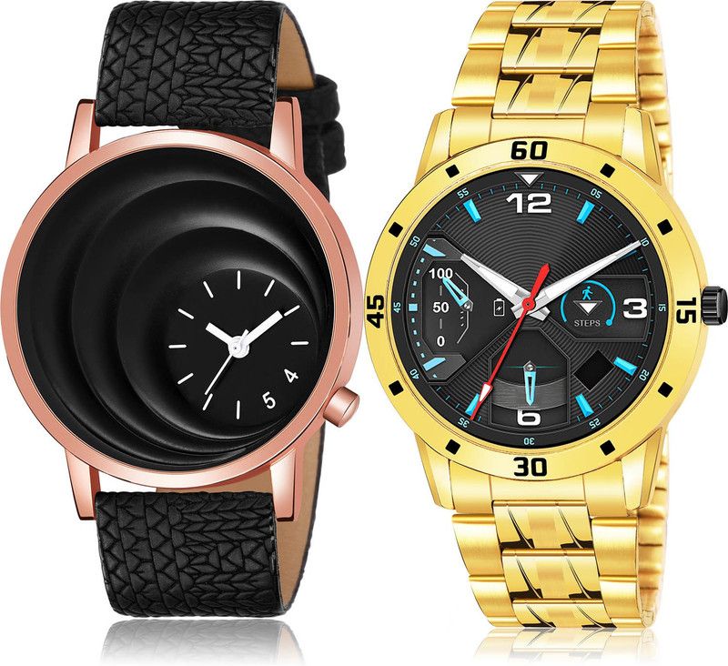 Analog Watch - For Men Contemporary Heart 2 Watch Combo For Boys And Men - BM18-(41-S-21)