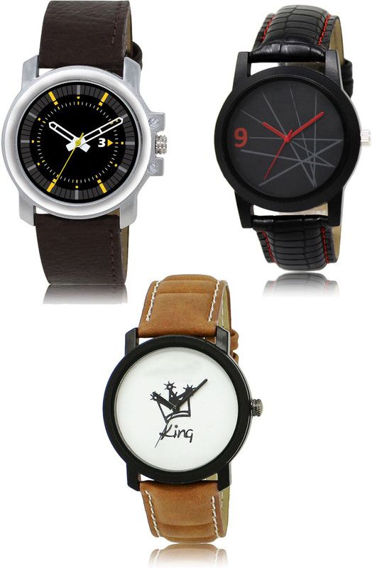 New latest Designer Combo of 3 Analog Watch - For Men 44-08-18