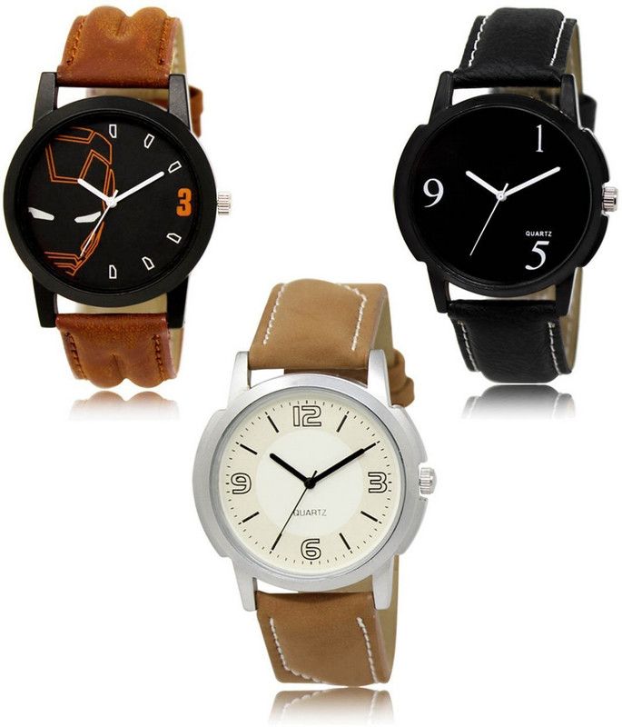 New latest Designer Combo of 3 Analog Watch - For Men LR-04-06-16