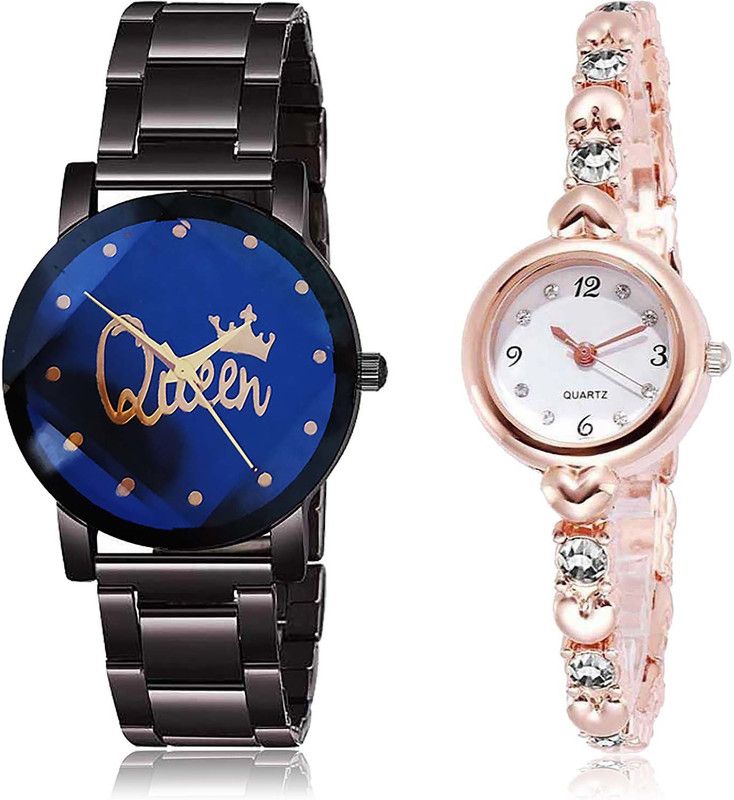 Analog Watch - For Girls Brand New Fashionable Queen And Stone Combo Watch For Girls And Women - GC16-G456