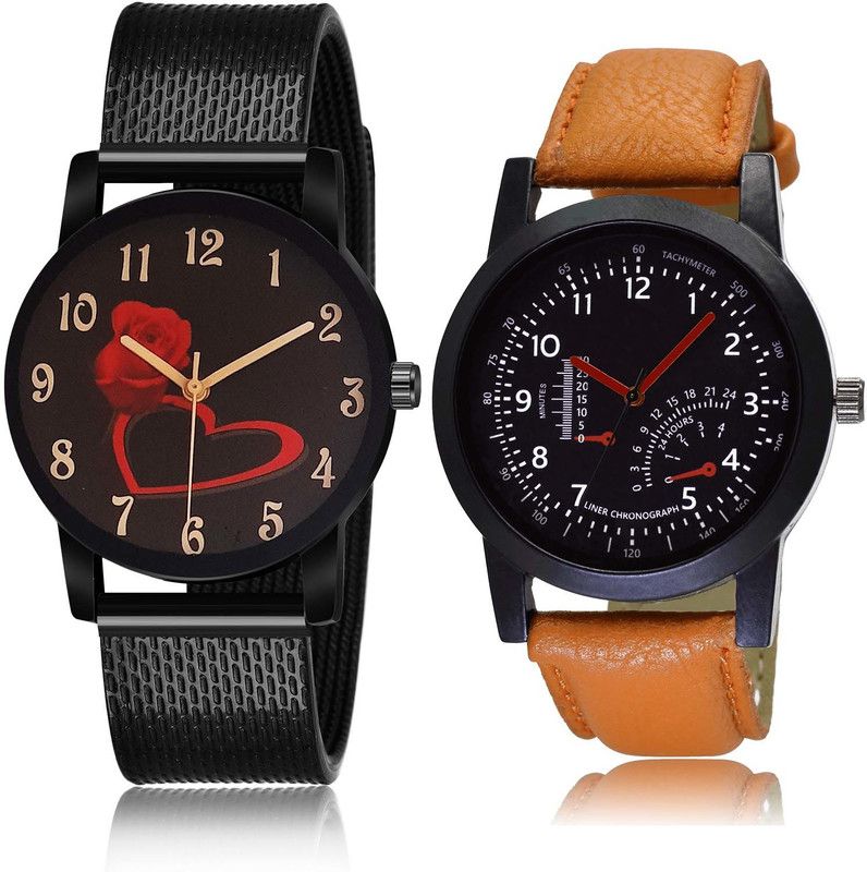 combo watch Analog Watch - For Boys New Fancy I Love You 2 Watch Combo For Boys And men - BRM21-B29