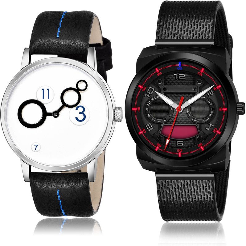 Analog Watch - For Men Brand New Analogue 2 Watch Combo For Boys And Men - BM11-(59-S-10)