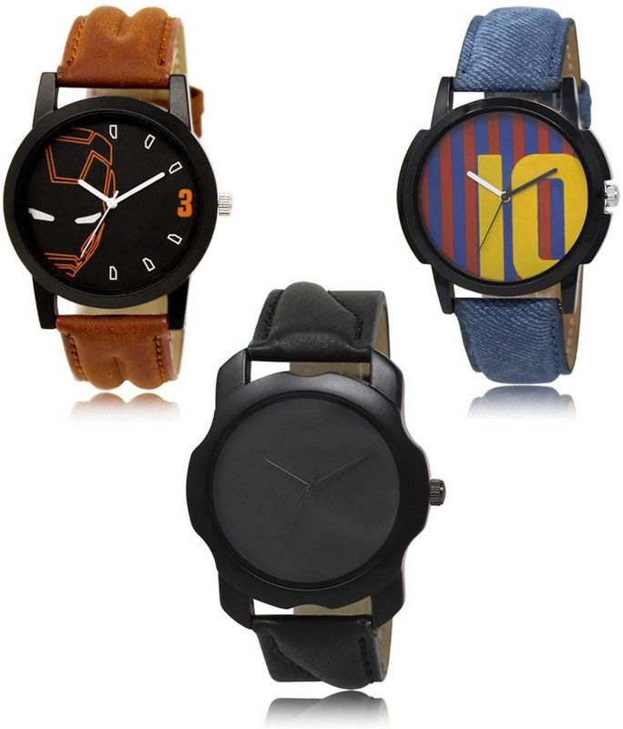 New latest Designer Combo of 3 Analog Watch - For Men LR-04-10-22