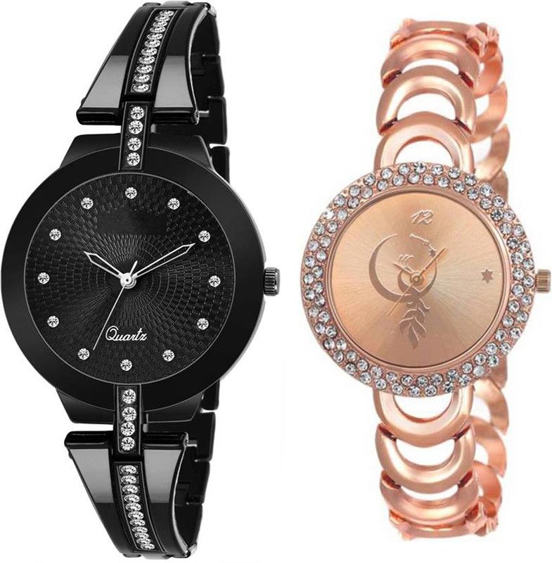 Analog Watch - For Girls New Diamond Studded Part-Wedding Adition BB-07130