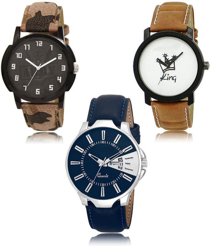 New latest Designer Combo of 3 Analog Watch - For Men LR-03-18-23