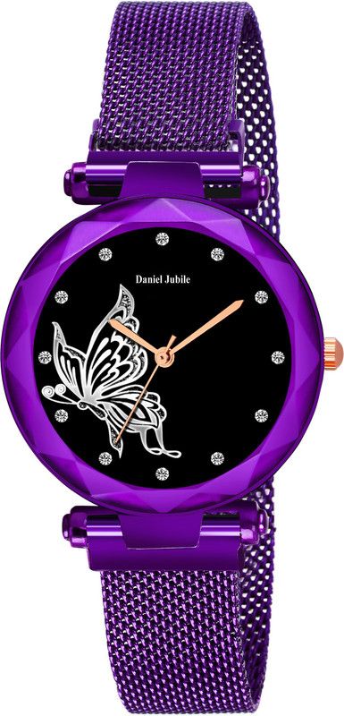 Analog Watch - For Girls KIE Watch Magnet Numerical Purple