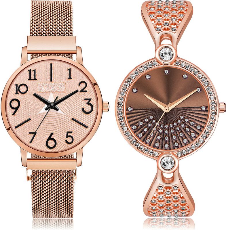 Analog Watch - For Women Brand New Formal 2 Watch Combo For Women And Girls - GM245-GM251