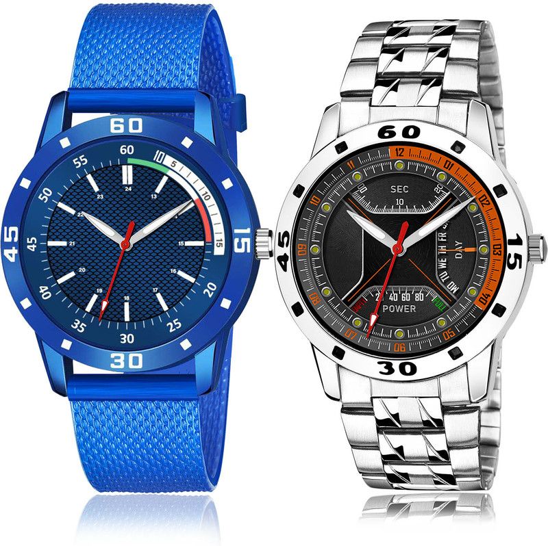 Analog Watch - For Men Latest 3D Design 2 Watch Combo For Boys And Men - BRM31-(56-S-19)