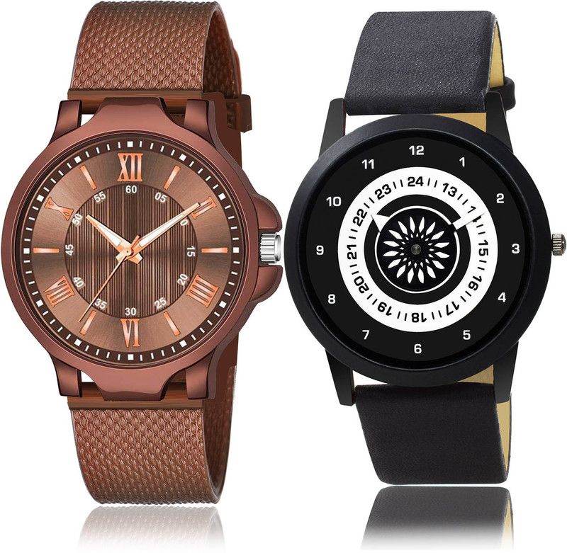 Analog Watch - For Men Classical Heart 2 Watch Combo For Boys And Men - BRM38-B386