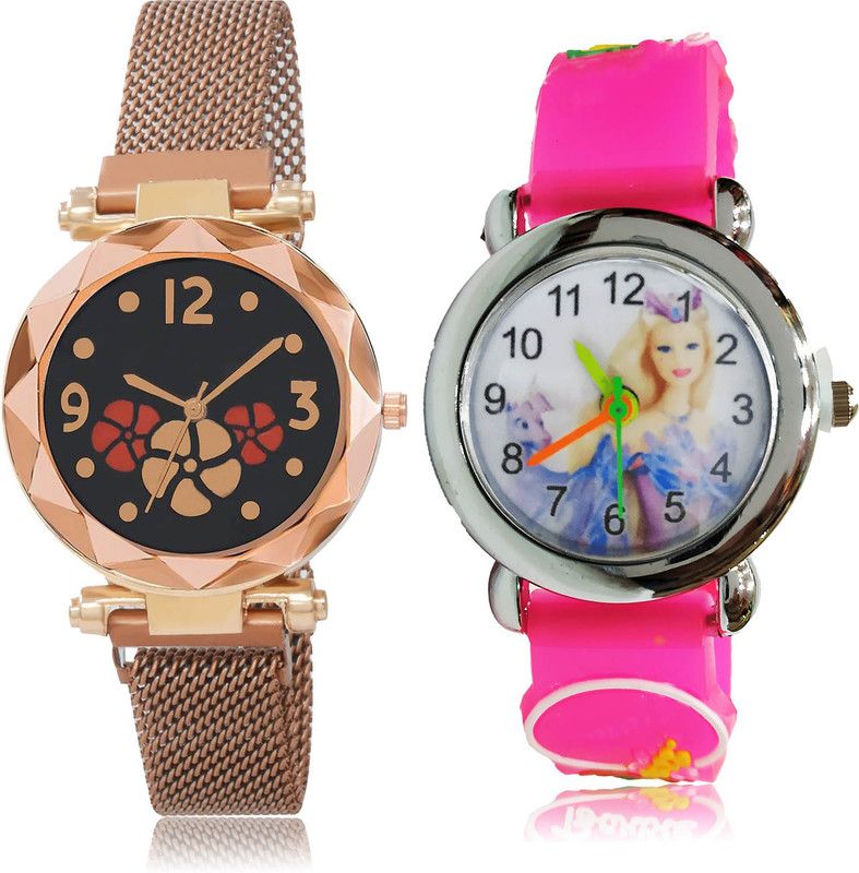 Analog Watch - For Girls Modish Chronograph 2 Watch Combo For Women And Girls - G653-GC42
