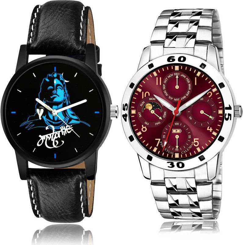 Analog Watch - For Men Brand New Wrist 2 Watch Combo For Boys And Men - B23-(12-S-19)