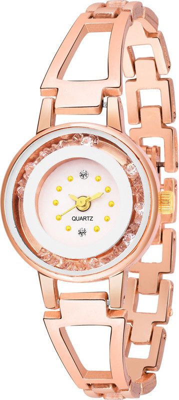 Analog Watch - For Girls New Designer Diamond Wedding Style Rosegold Belt Watch For Girls & Women