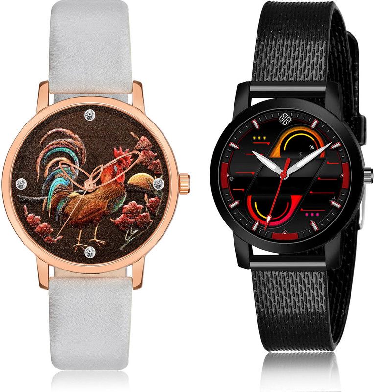 Analog Watch - For Women Classical 3D Design 2 Watch Combo For Women And Girls - GM366-(1-L-10)