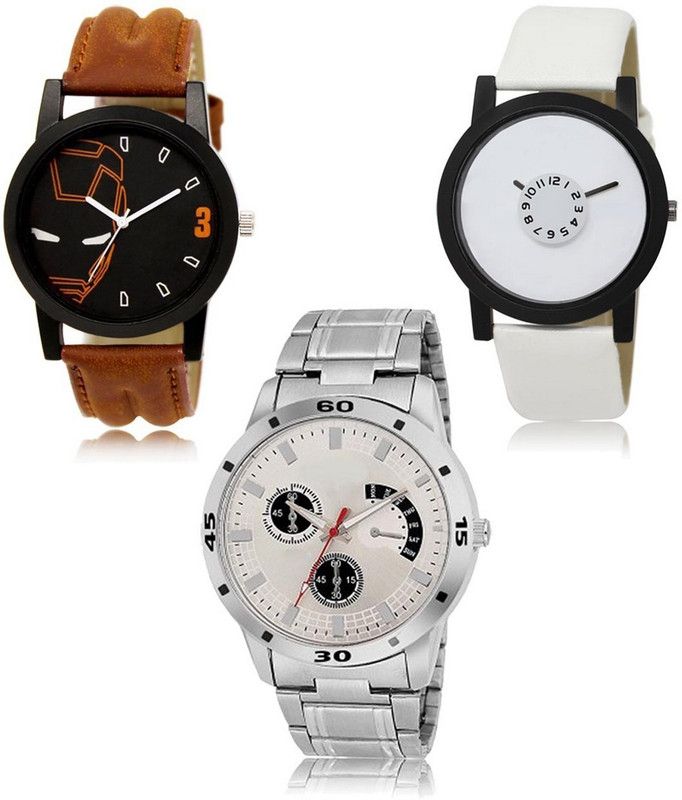 New latest Designer Combo of 3 Analog Watch - For Men LR-04-26-101