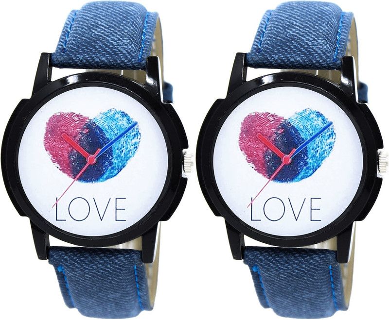 combo watch Analog Watch - For Girls Best Collegian Love Analogue Blue Color Boys And Men Watch - B11-B11 (Combo Of 2 )