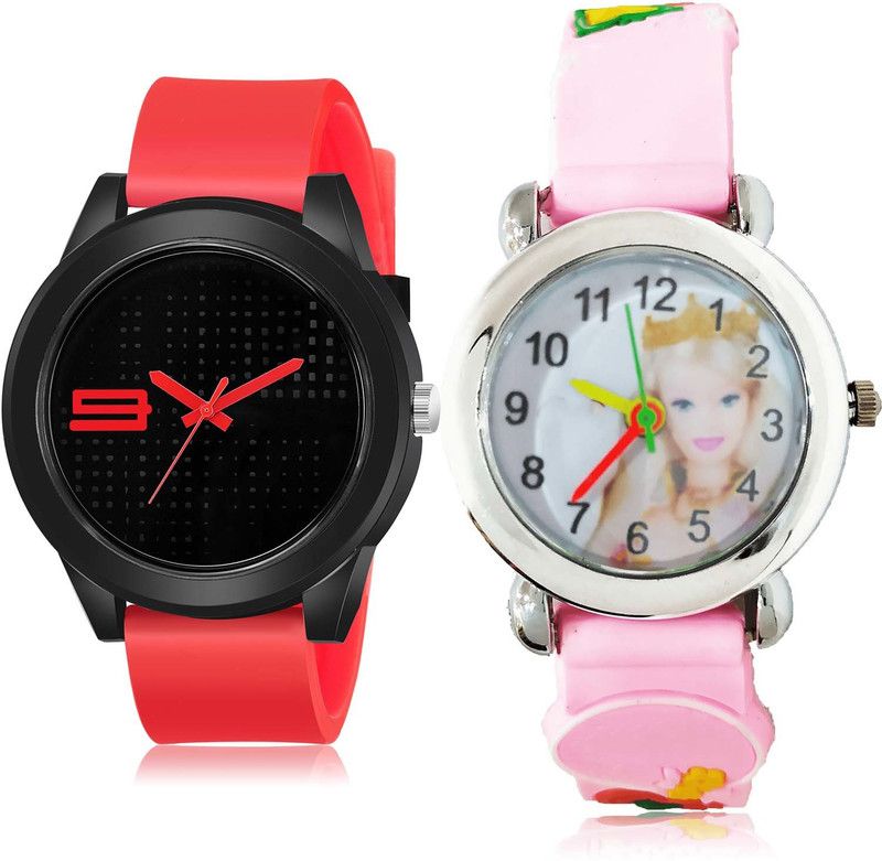 combo watch Analog Watch - For Boys Classical Model Sports And Doll Kids Combo Watch For Boys And Men - BM107-BK12