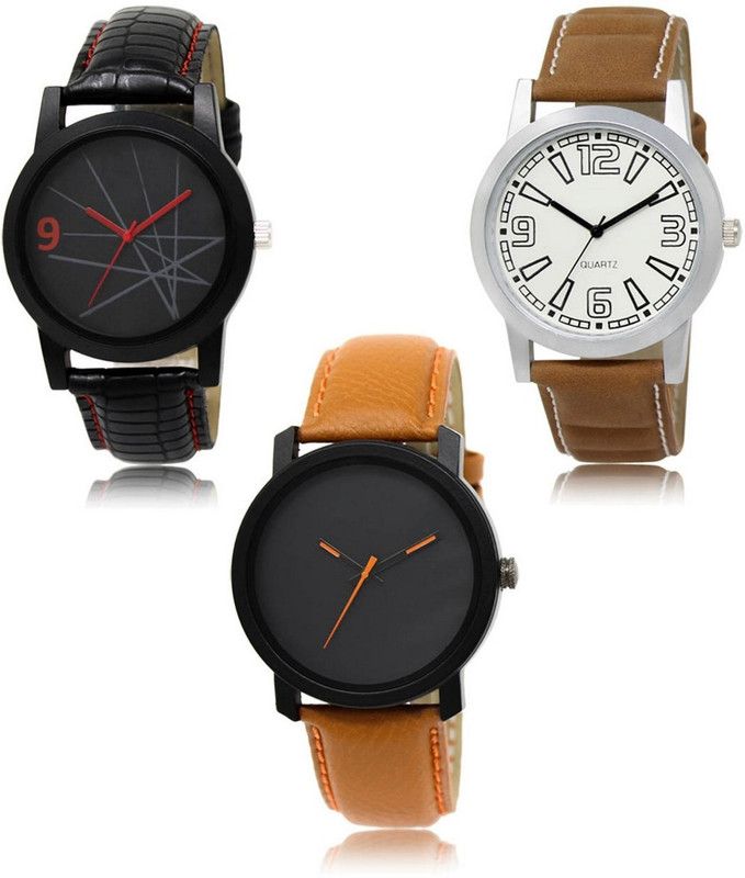 New latest Designer Combo of 3 Analog Watch - For Men -08-15-20