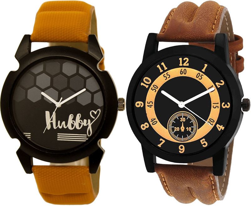 combo watch Analog Watch - For Girls Contemporary Model Hubby Analogue Brown Color Boys And Men Watch - BL46.32-B14 (Combo Of 2 )