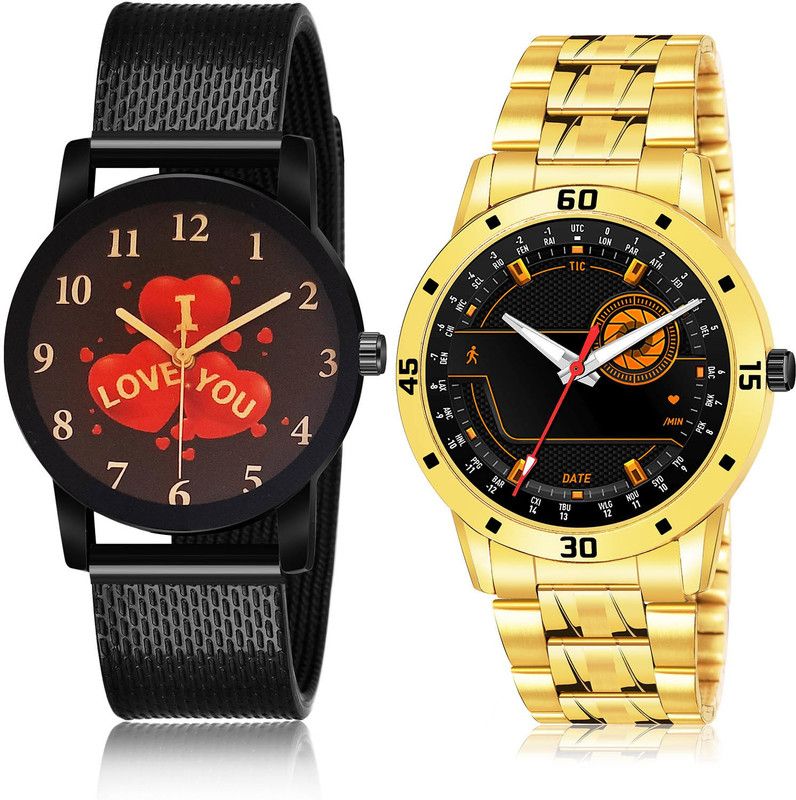 Analog Watch - For Men Contemporary Model 2 Watch Combo For Boys And Men - BRM22-(52-S-21)