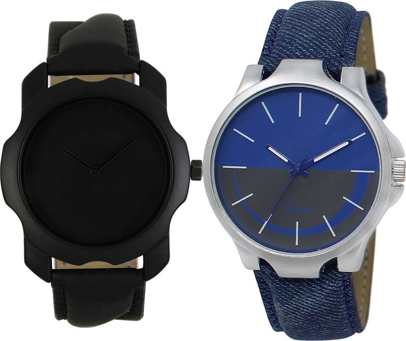 combo watch Analog Watch - For Boys Contemporary 3D Design Analogue Black And Blue Color Boys And Men Watch - BL46.22-BL46.24 (Combo Of 2 )