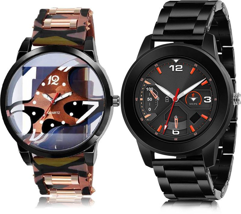 Analog Watch - For Men Treading Quartz 2 Watch Combo For Boys And Men - BC62-(40-S-20)