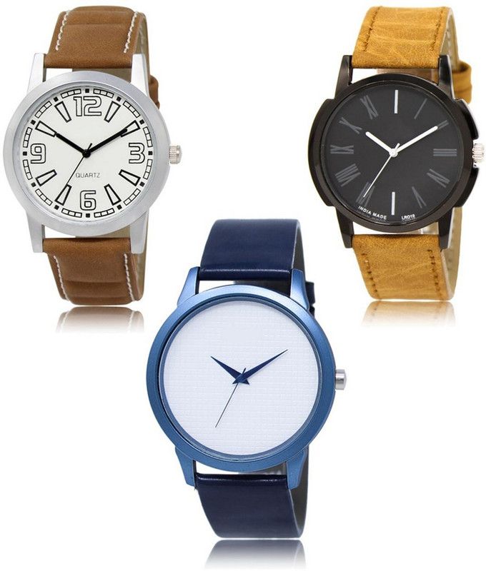 New latest Designer Combo of 3 Analog Watch - For Men LR-15-19-33