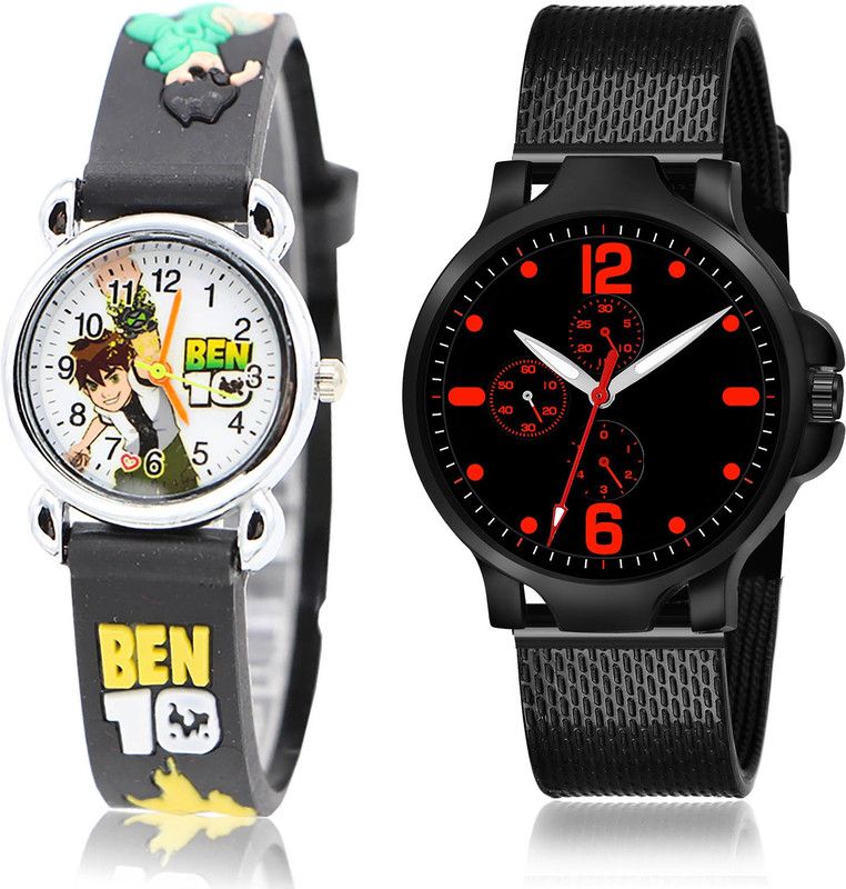 Analog Watch - For Boys Contemporary Present 2 Watch Combo For Boys And Men - BK5-(69-S-10)