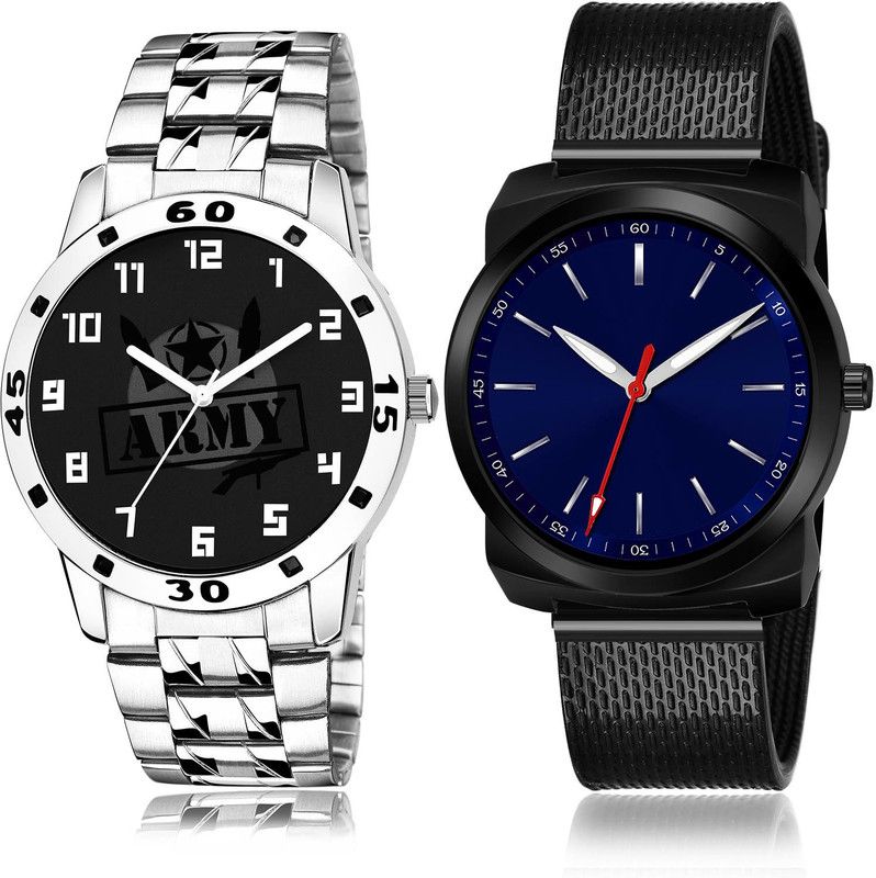 Analog Watch - For Men Best Valentine 2 Watch Combo For Boys And Men - B992-(54-S-10)