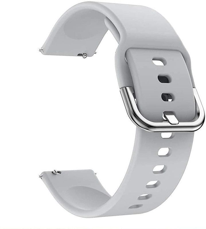 Watch Strap 22mm Compatible with Noise Colorfit Ultra Smart watch Band (grey 25.4 mm Silicone Watch Strap  (grey)