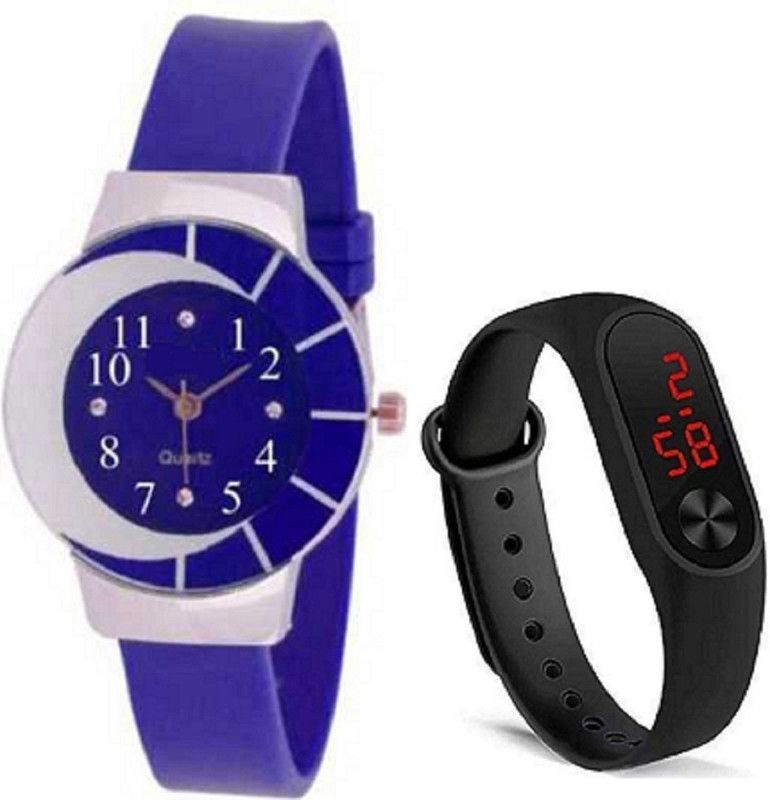 Edenscope Elegant Classic Design 2023 Latest Z+ Exclusive Best Quality Analog-Digital Watch - For Boys & Girls BU-BK (EDC-45) NEW COLLECTION OF ATTRACTIVE DIG & ANG COMBO WATCH GIRLS FOR BOYS
