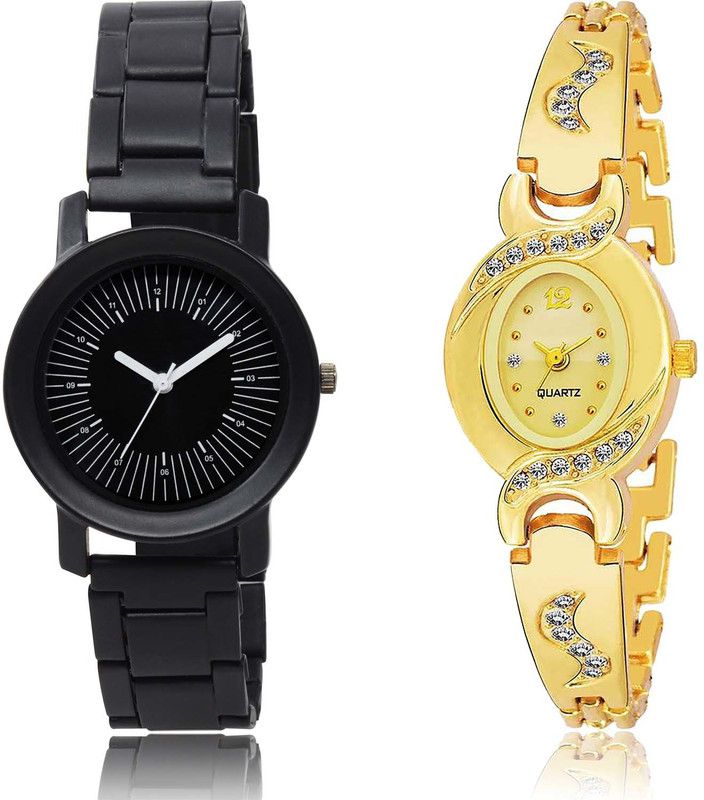 combo watch Analog Watch - For Girls Classical Quartz Love Valentine Couple And Chain Combo Watch For Girls And Women - GO154-G442