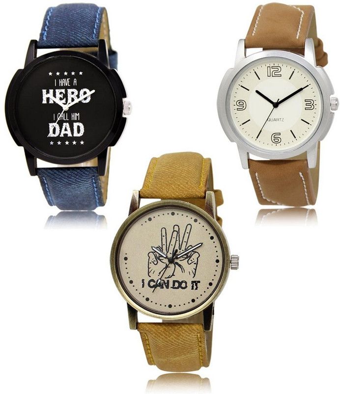 New latest Designer Combo of 3 Analog Watch - For Men LR-07-16-30