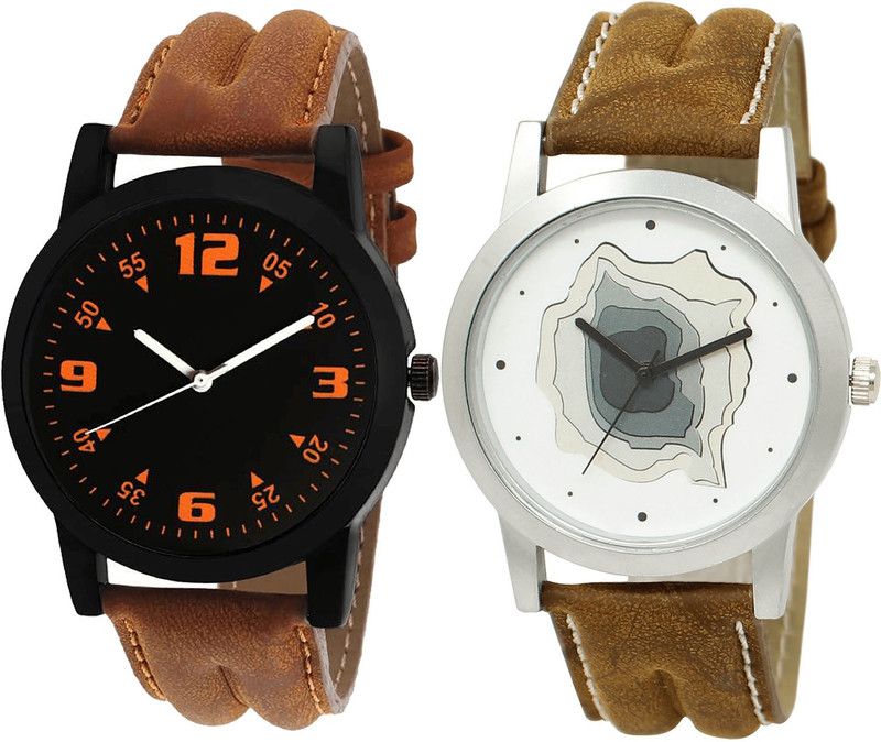combo watch Analog Watch - For Girls Contemporary Unique Analogue Brown Color Boys And Men Watch - B15-BL46.9 (Combo Of 2 )