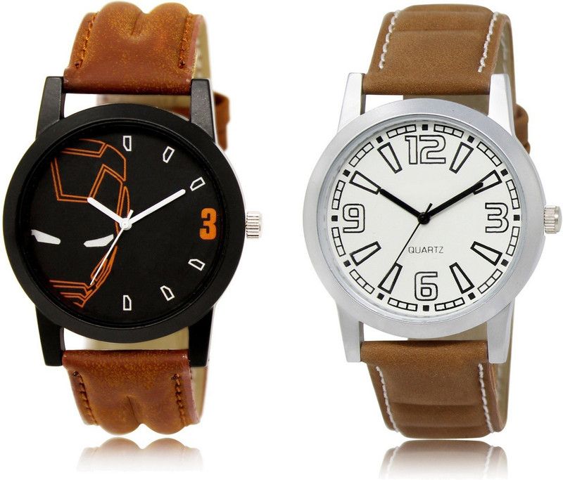 New Latest Designer Combo of 2 Analog Watch - For Men LR04-LR16